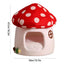 Pet  Warm Bed Cave Nest Mushroom Shape Cat Winter Tent Warming Puppy House Cozy Kitten Sleeping Tent Cave Beds For Small Pets