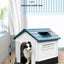 Outdoor Rainproof Pet Nest Four-season Universal with Toilet Plastic Kennel Sunscreen Dog Shed with Toilet with Toile