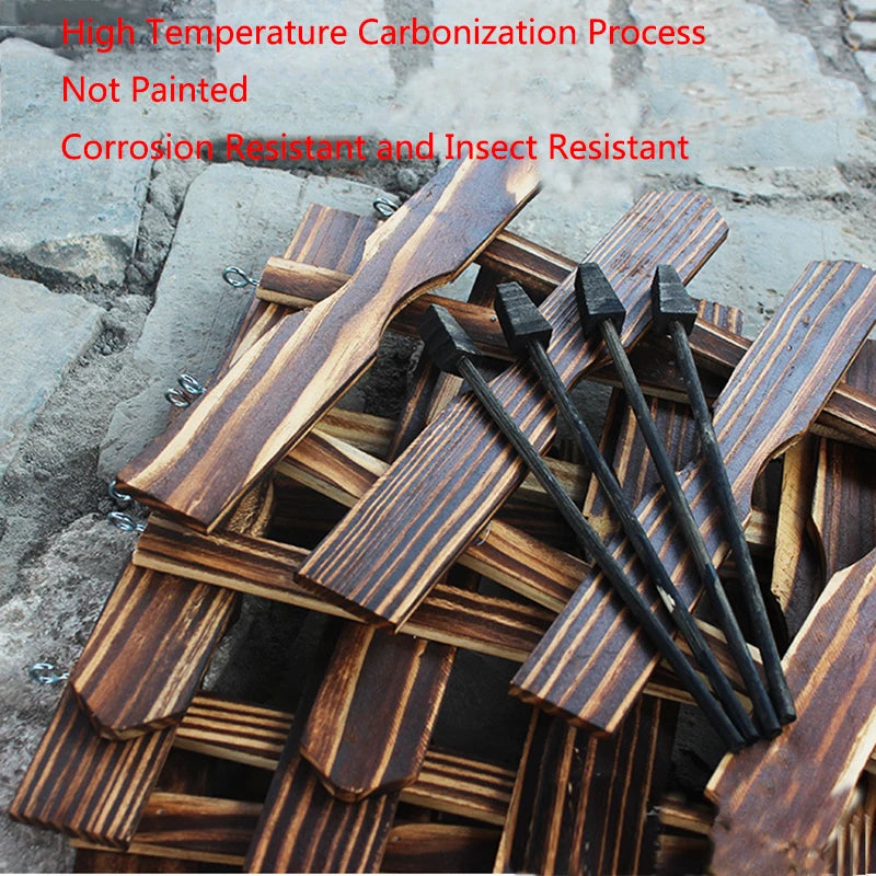 Wooden Fencing Barrier DIY Mini Landscape Crawling Small Pet Turtle Fence Balcony Landscape Barrier Accessory Indoor Courtyard