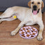 Lick Mat For Dogs Suction Dog Butter Lick Pad Raised Flower Design Dog Puzzle Bowl For Boredom Relief Floor Or Wall Treats