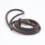 Soft Slim Genuine Leather Dog Slip Lead Control Leash for Small Dogs No Pull Pet Puppy Training Choke Collar P Chain Slip Leash