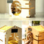 Pet natural birch hairball decoration, kennel wooden house, pet tent shed design