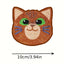 10pcs Diamond Painting Coasters Set, DIY Cartoon Cat Pattern Round Coasters 10x10cm/3.93x3.93in