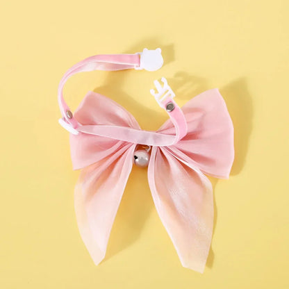 Soft Velvet Cat Collar Breakaway Puppy Kitten Collar Red Pink Bow Small Dog Collar Adjustable Safety Buckle Cat Bow Pet Supplies
