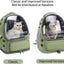 Transparent Folding Pet Carrier Backpack Travel Tote Cat Carrier Bag Outdoor Pet Shoulder bag Pet Dogs Cats Portable Bag