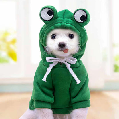 Cute Fruit Pet Costume Dog Clothes for Small Dogs Warm Fleece Doggy Hoodies Pet Dog Cat Clothing Puppy Sweater for Chihuahua Pug