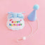 Adorable Dog Cat Puppy Birthday Hat & Bandana Set Cat Dog Accessories Pet Birthday Supplies