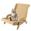 Sisal Cat Chair Wooden Cat Lounge Chair Cozy Stable Pet Furniture Pet-Friendly Multi-Functional Cat Scratcher Cat Beach Chair