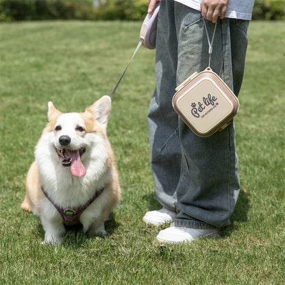 Thickened Folding Pet Bowls Outdoor Pet Double Bowls Tableware Travel Dog Feeder Bowls Pet Supplies Portable Dog Bowls