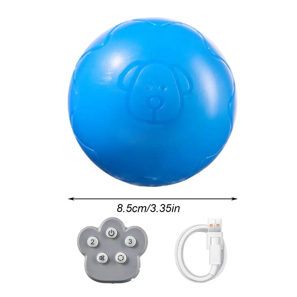 Automatic Rolling Ball Toys Safe Dog Toy Balls Bite Resistant Dog Toys Puppy Toys Fun Interactive Play for Pet Dog Puppy