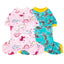 Dinosaurs Dog Pajamas for Small Dogs, Soft One Piece Jumpsuit Lightweight Halloween Puppy Onesie Pet Clothes Doggie Bodysuit