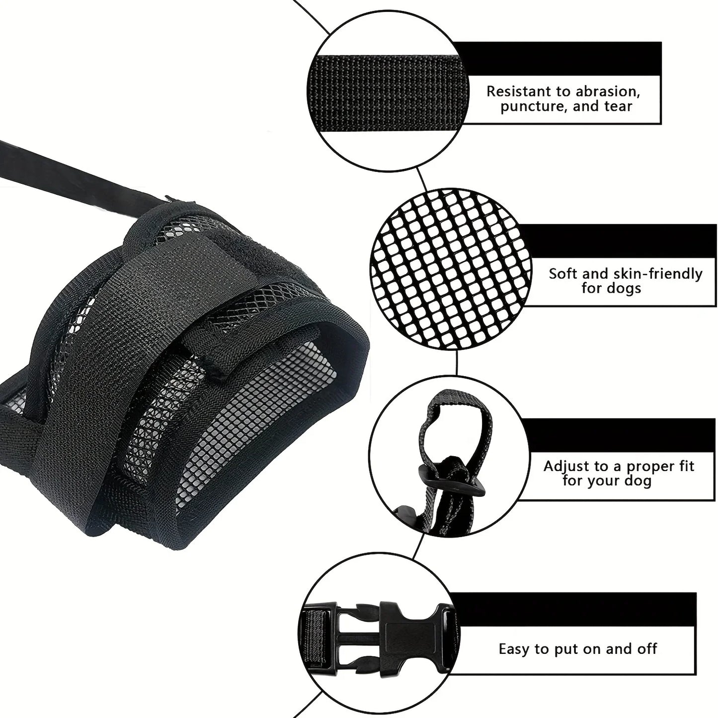 Puppy Accessories Chewing Dog Harness Barking - Essential Accessory Pets Dogs  Lanyard Collar Nylon