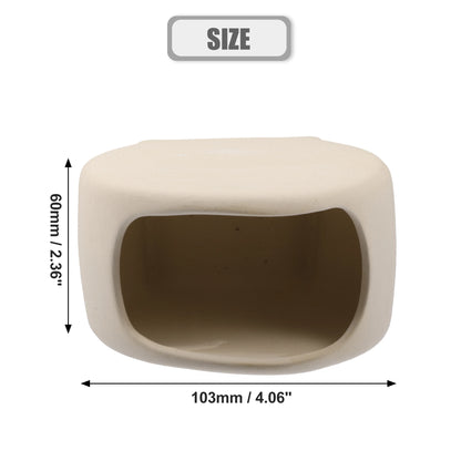 UXCELL Fish Tank Hideaway Rock Cave Ceramic Aquarium Decoration Fish Shrimps Shelter Pet Pottery House Canister Accessories