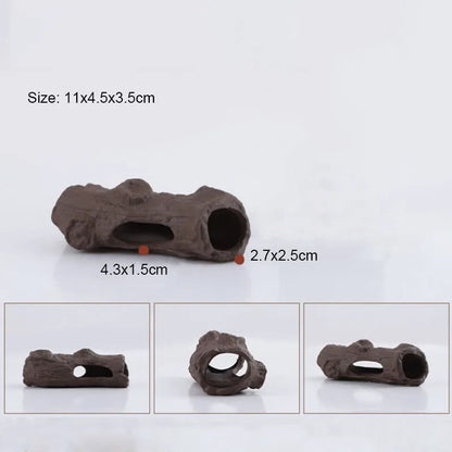 Large Ceramic Aquarium Decoration Fish Shrimps Shelter House Pottery Scorpion House Canister Simulation Stone Fish Tank Decors