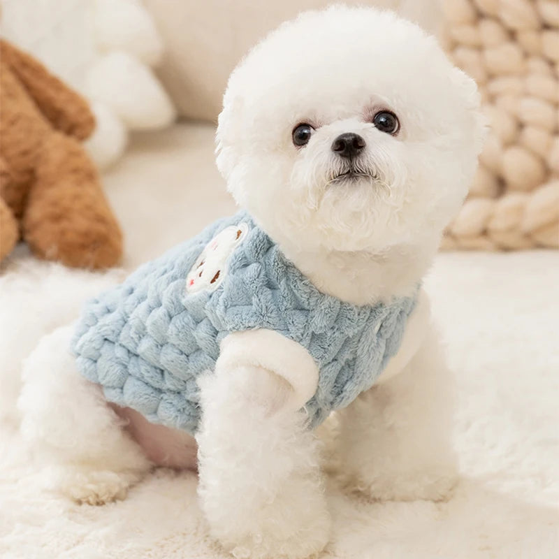 Fleece Dog Clothes Dog Winter Vest Puppy Sweatshirt Chihuahua Bichon Pug French Bulldog Costume Pet Warm Coat Small Dog Hoodie