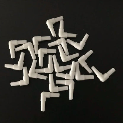10pcs/lot 4mm Aquarium Air Tube Connector Elbow Y shape Fish Tank Accessories Air Pump Connector Control Valve Air Pipe Tubes
