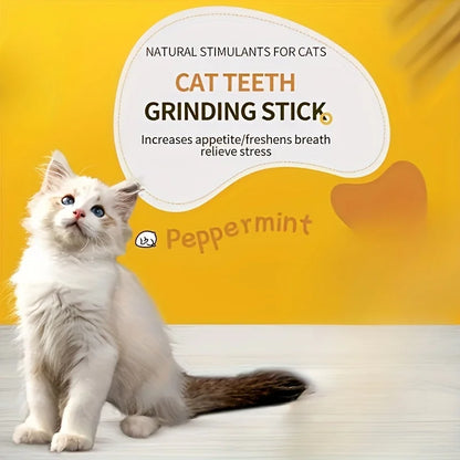 10/15/20 pieces/lot Catnip sticks, pet cat teething toys, natural wooden polygonum sticks, teeth cleaning, boredom relief snacks