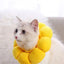 Pets Cats After Surgery Wound Protective Collar Cotton Soft Adjustable Elizabeth Collar Prevent Licking Of Hair Sunflower Collar