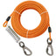 Double-headed Dog Tie Out Cable Leash, Long Steel Wire Rope, Outdoor Dogs Straps, Adjustable Running Rope Supplies