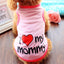 Cute Paw Printed Heart Love Design Small Dog Vest Clothes Summer Spring TShirts For Dogs Costume Puppy Dog Accessories Chihuahua