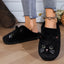 Kawaii Cartoon Cat Fuzzy Slippers - Ultra Soft Fabric Inner, Plush Flat Sole, Cozy Warmth, TPR Durable Outsole, Fabric Upper - P