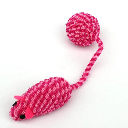 Squeaky Mouse For Cats Interactive Cat Toys For Indoor Cats Funny Teeth Cleaning Chew Toys For Small Dogs Cats Puppies Random