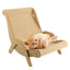 Sisal Cat Chair Wooden Cat Lounge Chair Cozy Stable Pet Furniture Pet-Friendly Multi-Functional Cat Scratcher Cat Beach Chair