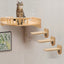 1PC Wall Mounted Cat Tree Cat Climbing Wooden Shelf Climbing Hammock Set Scratching Post and Ladder for Cats Playing&Sleeping