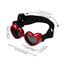 Heart-shaped Dog Sunglasses UV Protection Sun Glasses With Adjustable Strap Anti-Fog Goggles  Puppy Outdoor Eyes Protections