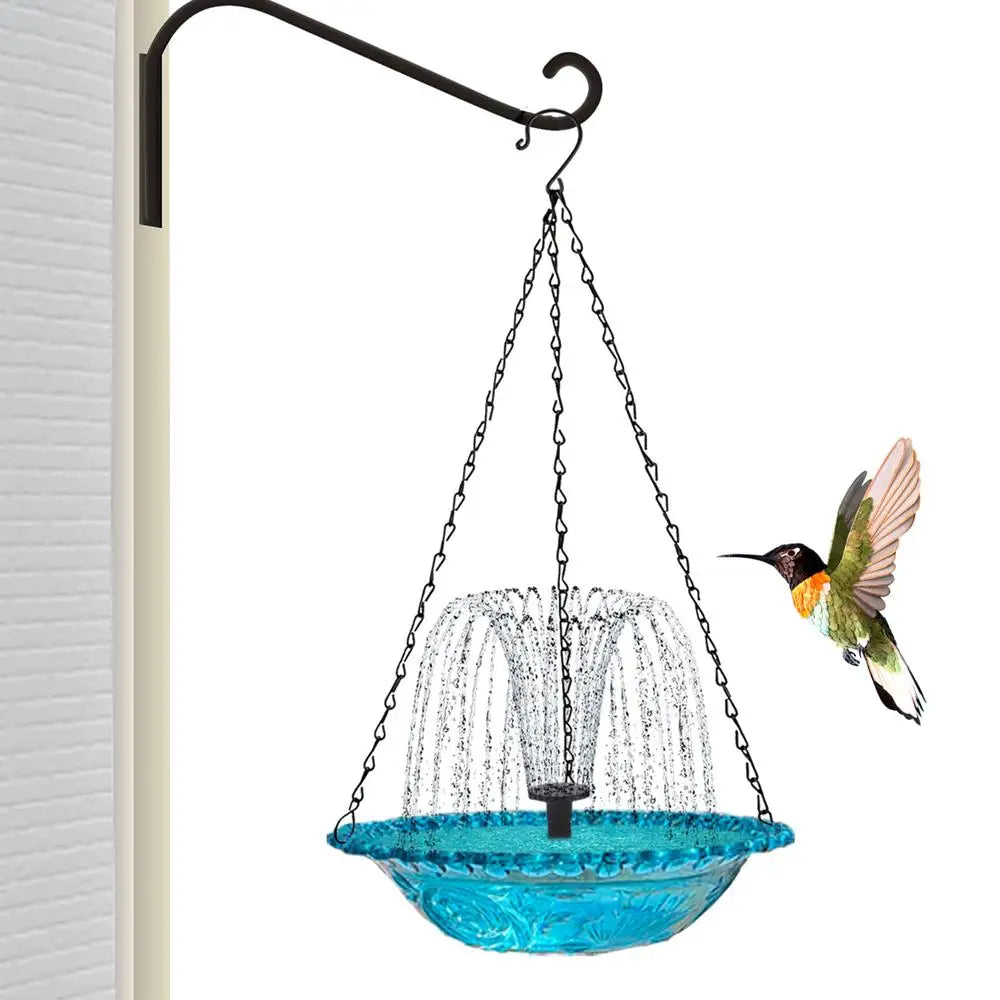 Bird Bath With Fountain Water Fountains Solar Powered Hummingbird Bath Bowl Outdoor Birdbath Bird Feeder Bird Baths For Garden