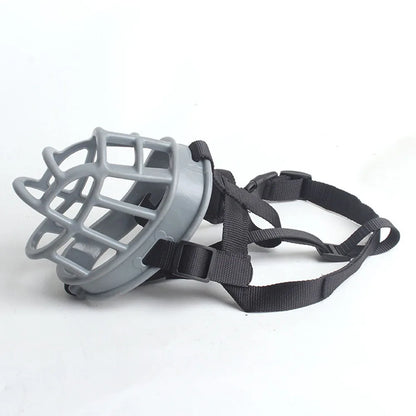 Adjustable Dog Muzzle Soft Silicone Breathable Strong Basket Small Medium Large X-Large Dogs Mouth Muzzles Lightweight & Durable