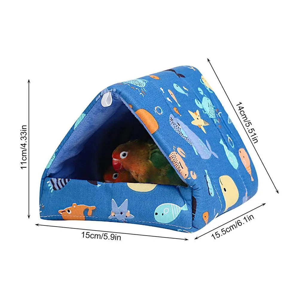 Parrot Bed Warm House Hideout Cushion Bed For Parrot Plush Cushion For Parrots Lovebirds Parakeets And Small And Medium Birds