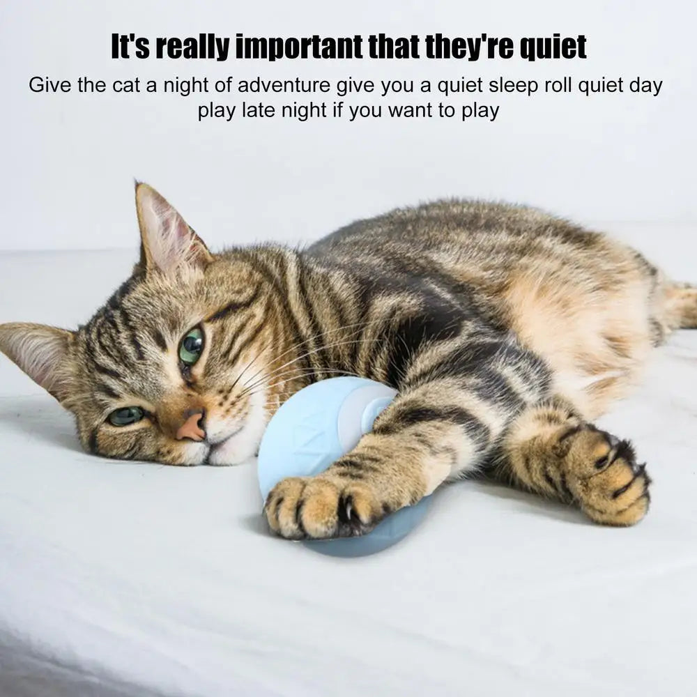 Cat Interactive Ball Intelligent Sensing Rolling Ball Toys Automatic Rolling Magic Ball Toy Rotating Ball Cat Game Accessories