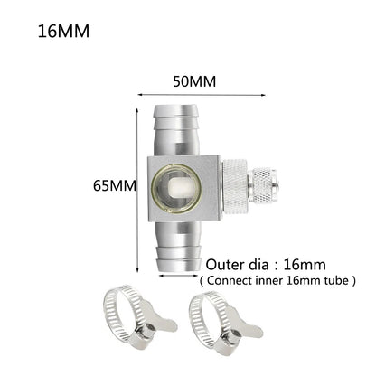 Metal ﻿Aquarium CO2 External atomizer, with bubble counter atomizer, super diffuser outside the fish tank, for aquatic plants