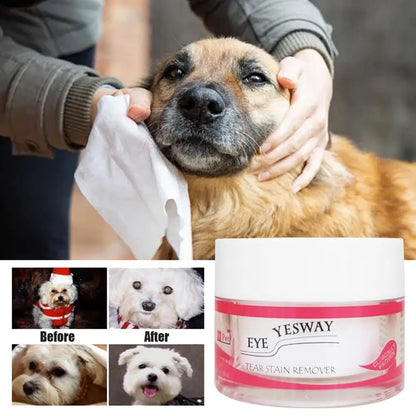 20g Pet Tear Stain Powder Dog Cat Eye Tear Stain Remover Powder Bichon Pomeranian Eye Stain Cleaner Pet Grooming Accessories
