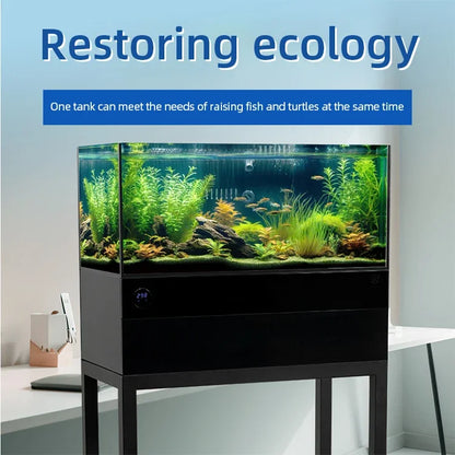 Multiple filtration tabletop glass fish tank artificial aquarium multifunctional desktop fish tank without base cabinets