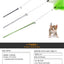 Cat Toy Cat Teaser Sticks Steel Wire Cat Teaser Rod Bell Feather Ball Chicken Feather Cat Teaser Rod Plastic Cat Toys