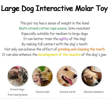 1PC Dog Toy Carrot Knot Rope Ball Cotton Rope Dumbbell Puppy Cleaning Teeth Chew Toy Durable Braided Bite Resistant Pet Supplies