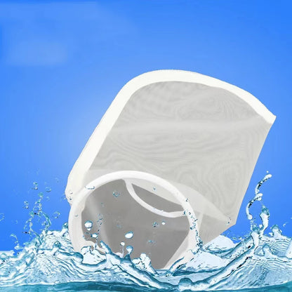 1pcs Super Fine  Aquarium Filter Bag with Frame Washable Reusable Mesh Foam Carpet Sock Bag for Fish Marine Filtration System