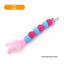 Cross-border cat teasing stick replacement head rainbow caterpillar wood teana stick cat toy funny cat bell hair ball replace...