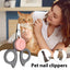 Lighted Dog Nail Clippers LED Dog Nail Cutters With Light Ergonomic Grip Pet Nail Clipper Illuminates Kitten Puppy Beauty Tools