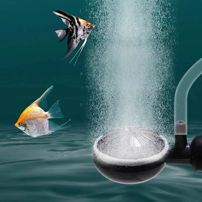 1/2Set Plastic Aquarium Air Stone with Suction Cups Pond Fish Tank Pump Aerator Aeration Hydroponic Oxygen Air stone Accessories