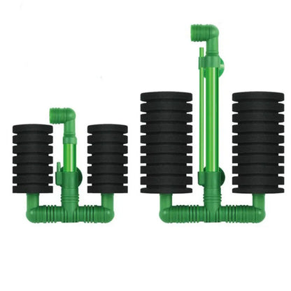 Aquarium Bio-Spong Filter Fish Tank Air Pump Skimmer Biochemical Sponges Filter New Green Bio Sponge Aquarium Filtration Filters