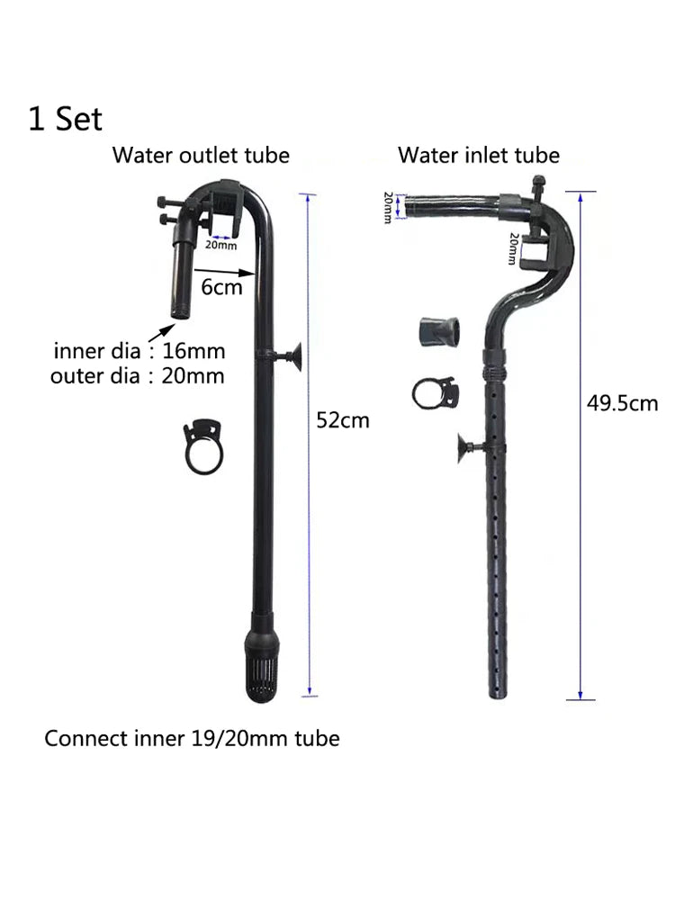 Aquarium Fish Tank Filter Rain Spray Bar Unit Outflow Pipe Inlet Outlet Tube Kit Fish Tank External Canister Filter Accessories