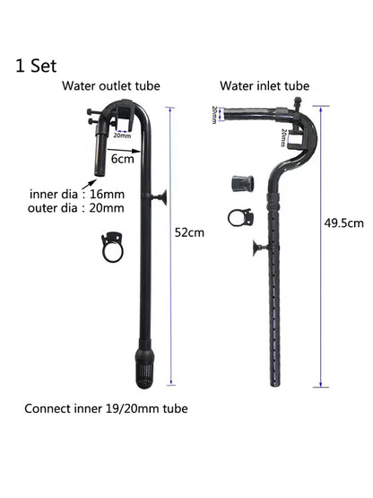 Aquarium Fish Tank Filter Rain Spray Bar Unit Outflow Pipe Inlet Outlet Tube Kit Fish Tank External Canister Filter Accessories