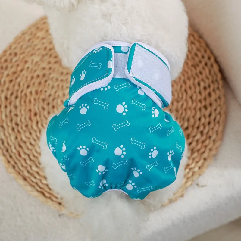 Cute Print Waterproof Physiological Pants Diapers Cotton Underwear for Small Puppy Safety Panties Breathable Girl Cat Clothes