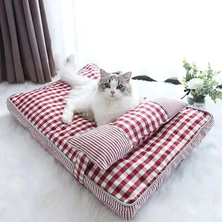 Cat Mat Winter Warm Beds Cats Cushions Kitten Bed Houses and Habitats Basket House Things Puppy Accessories All Pet Products