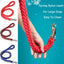 Large Dog Leash Traction Rope with Heavy Duty Buckle Hand-knitted Strong Durable Nylon Braided Leashes for Medium Big Dogs Bully