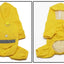 Dogs Raincoat Adjustable Puppy Dog Raincoat Waterproof 4 Legs Raincoat for Small Dogs Outdoor Pet Poncho with Reflective Strap