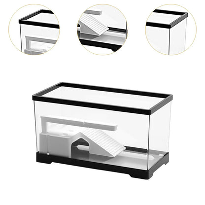 Turtle Tank Aquarium Hideout Terrapin Supplies Breeding Tortoise Enclosure Starter Turtle Habitat Reptile Habitat Indoor Decor